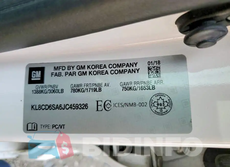 KL8CD6SA6JC459326 Photo# 12