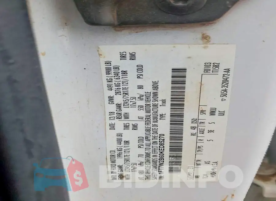 1FT7W2B60KED85270 Photo# 12