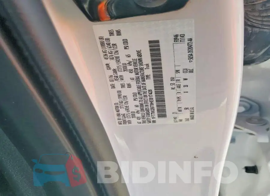 1FT7W2BT9HEB17428 Photo# 12