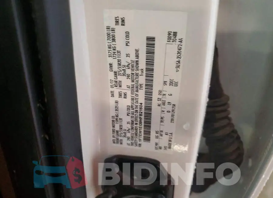1FTEW1EG9HFB21604 Photo# 13