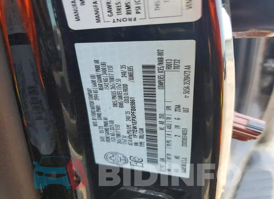 1FTEW1EPXPFB85861 Photo# 13