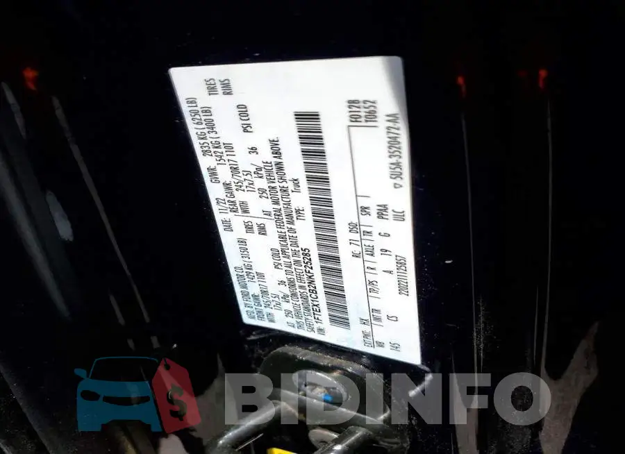 1FTEX1CB2NKF25285 Photo# 12