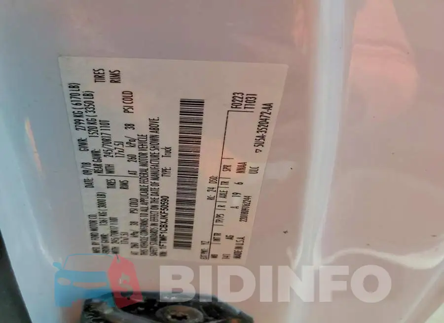 1FTMF1CBXJKF50590 Photo# 12