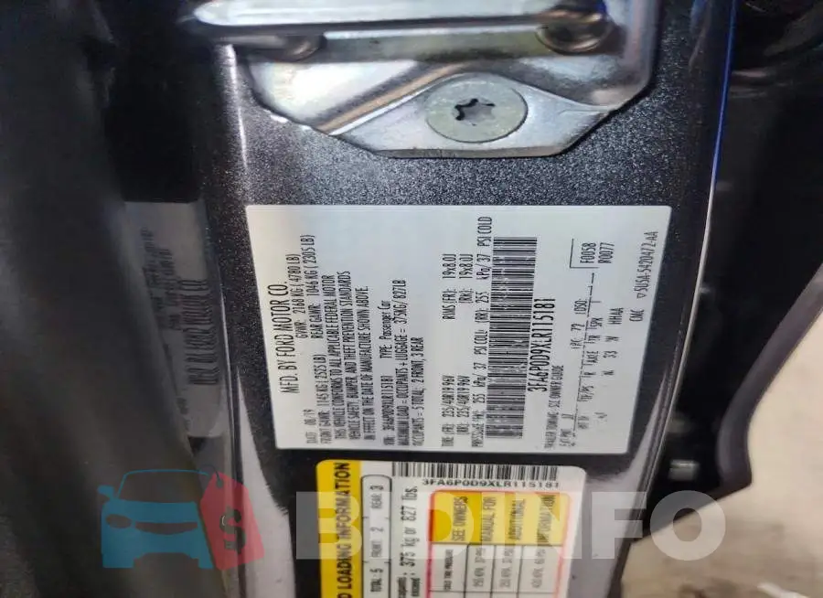 3FA6P0D9XLR115181 Photo# 12