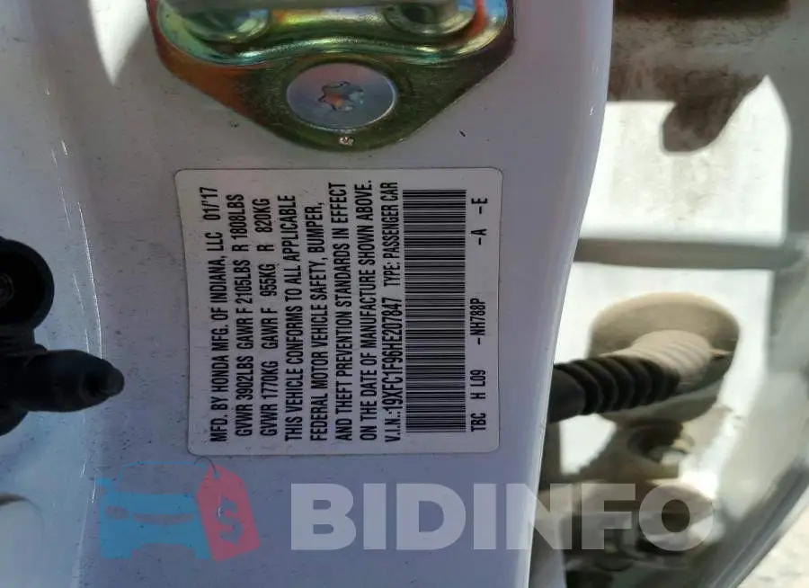 19XFC1F96HE207847 Photo# 12