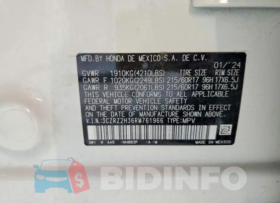 3CZRZ2H36RM761966 Photo# 13