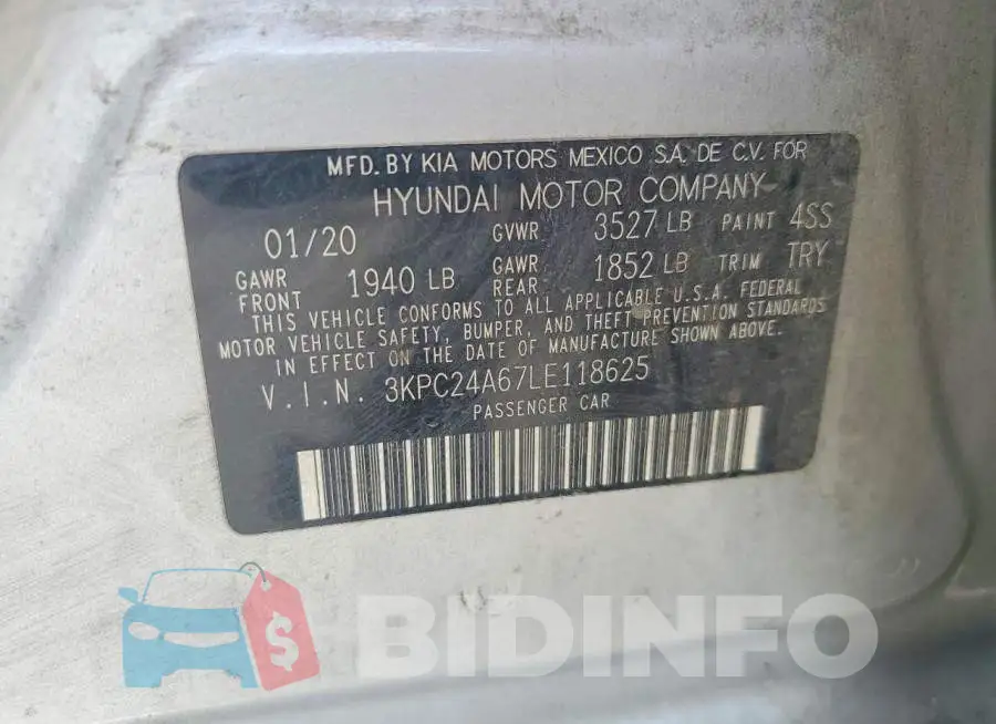 3KPC24A67LE118625 Photo# 12