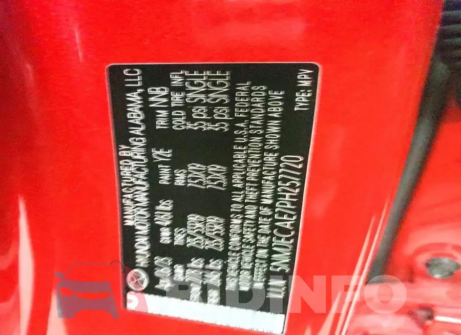 5NMJECAE7PH257720 Photo# 13