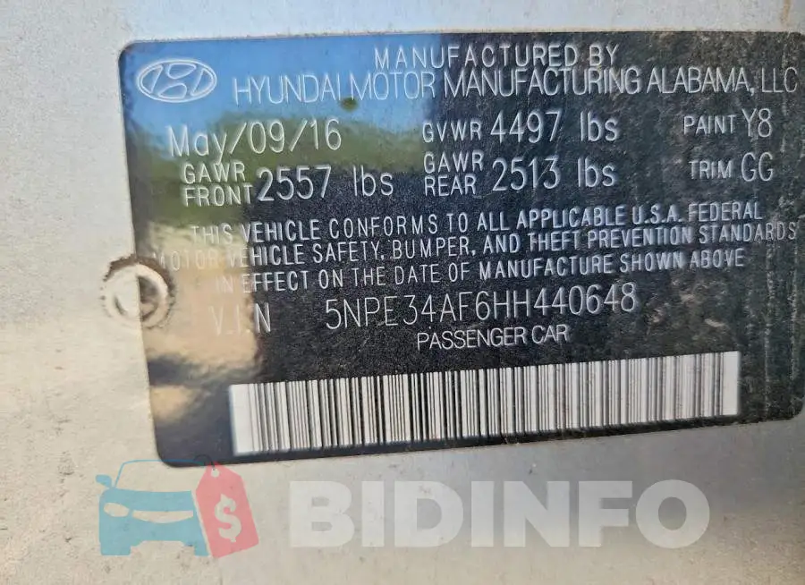 5NPE34AF6HH440648 Photo# 12
