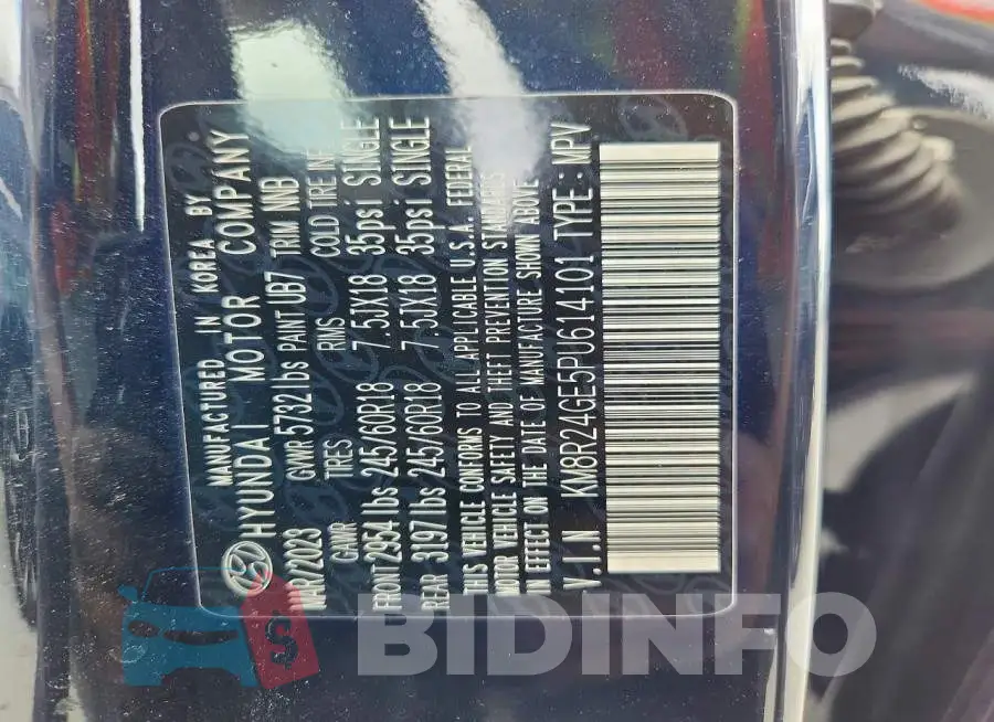KM8R24GE5PU614101 Photo# 13