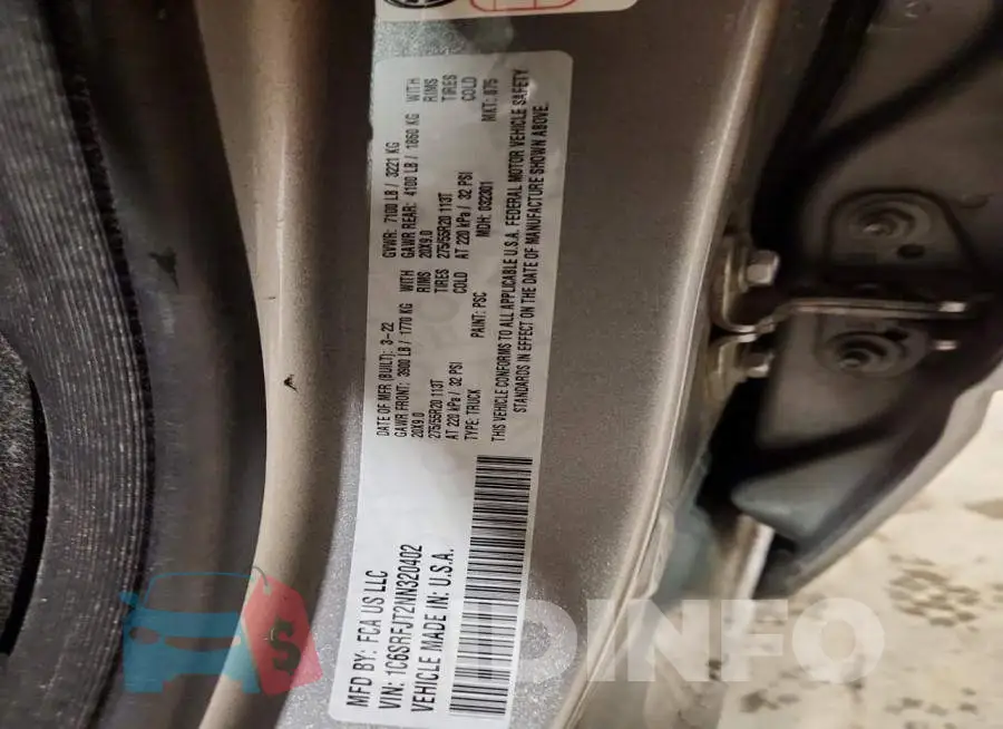 1C6SRFJT2NN320402 Photo# 12