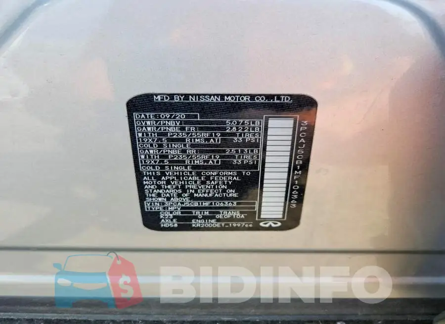 3PCAJ5CB1MF106363 Photo# 14