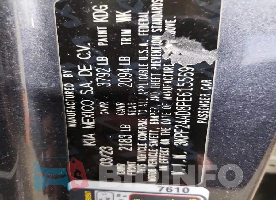 3KPF24AD8PE615569 Photo# 12