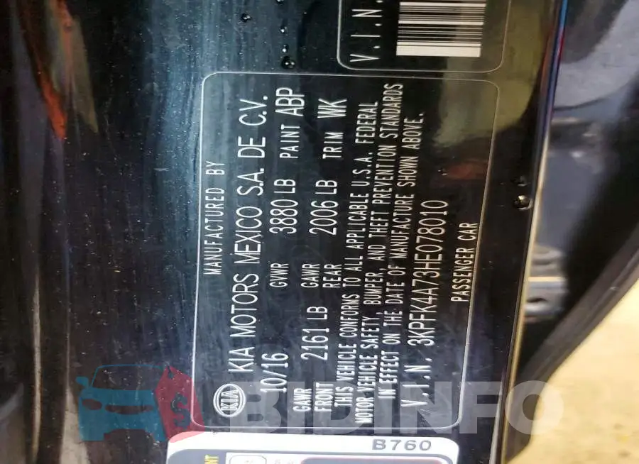 3KPFK4A73HE078010 Photo# 12