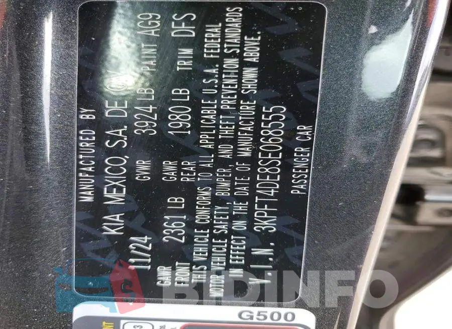 3KPFT4DE8SE068555 Photo# 12