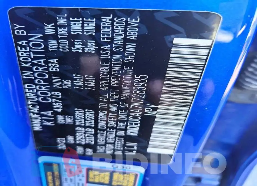 KNDEUCAA7N7283935 Photo# 13