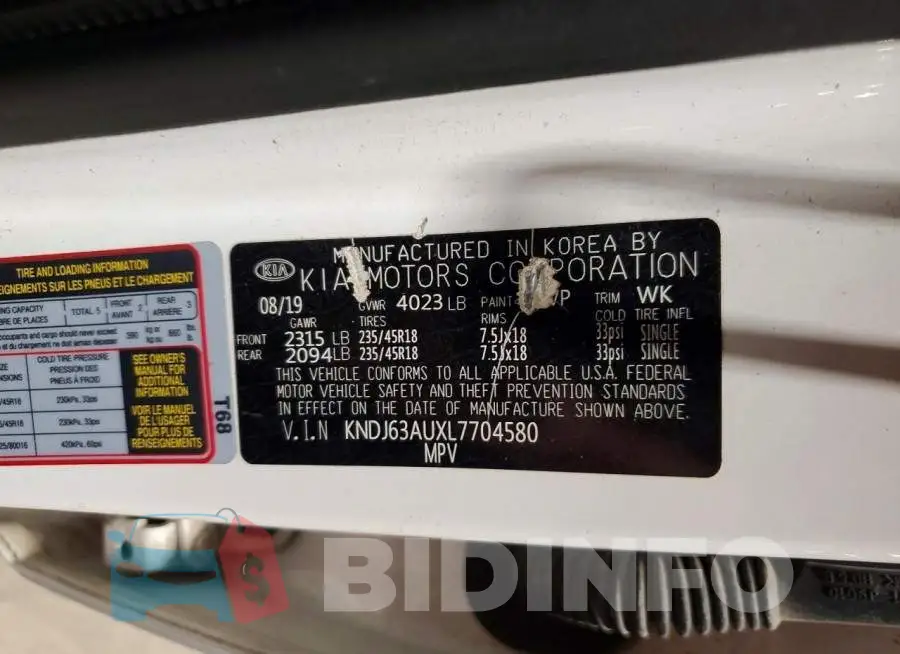 KNDJ63AUXL7704580 Photo# 12
