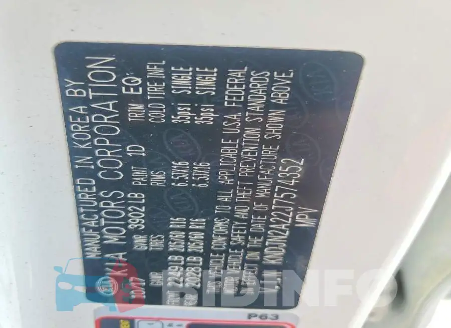 KNDJN2A22J7574352 Photo# 12