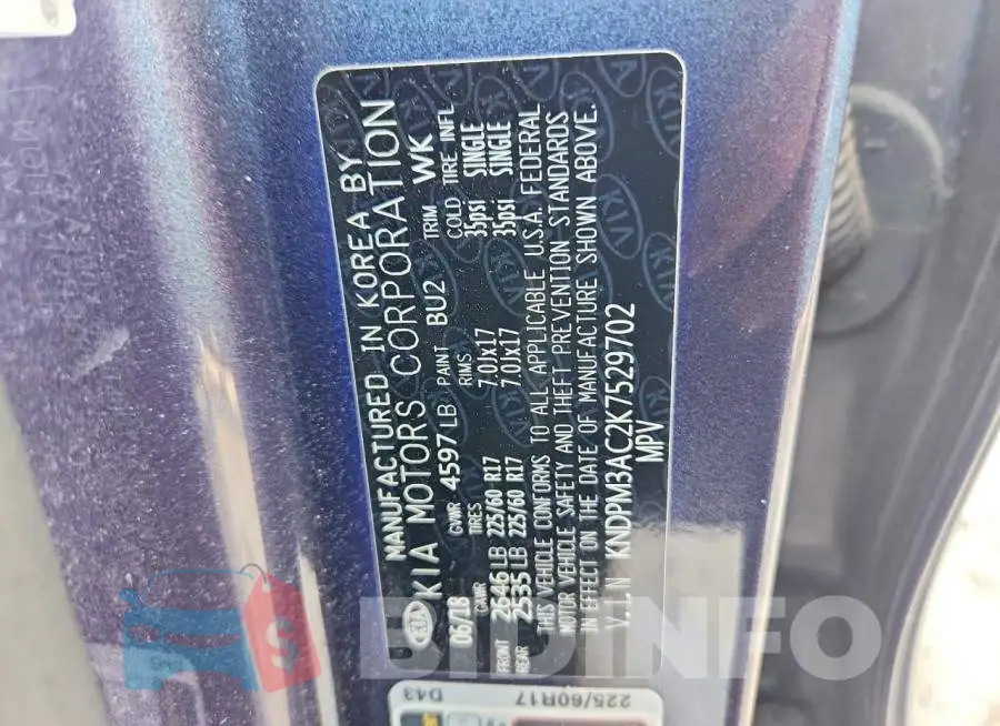 KNDPM3AC2K7529702 Photo# 13