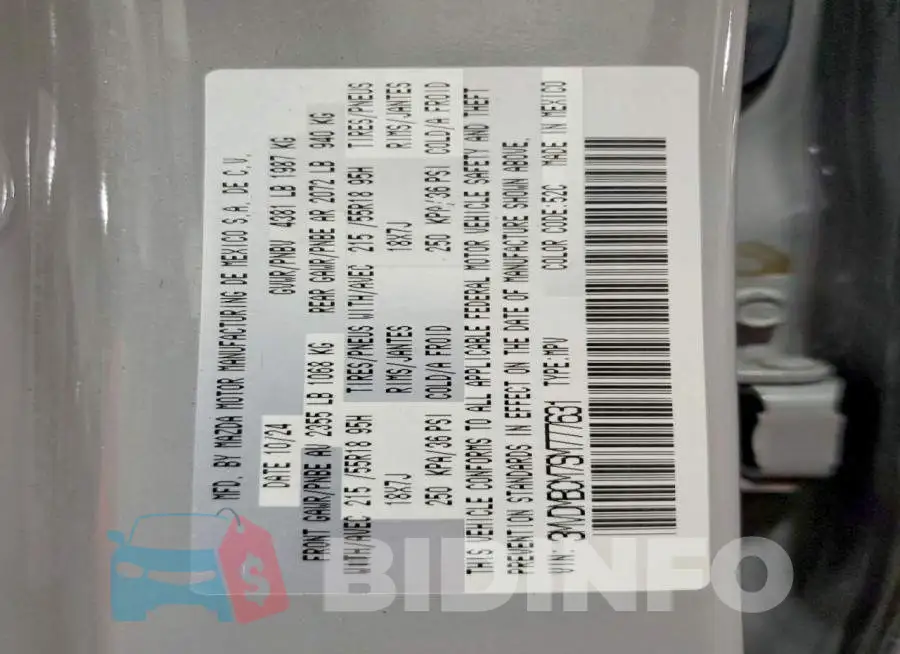 3MVDMBCM7SM777631 Photo# 14