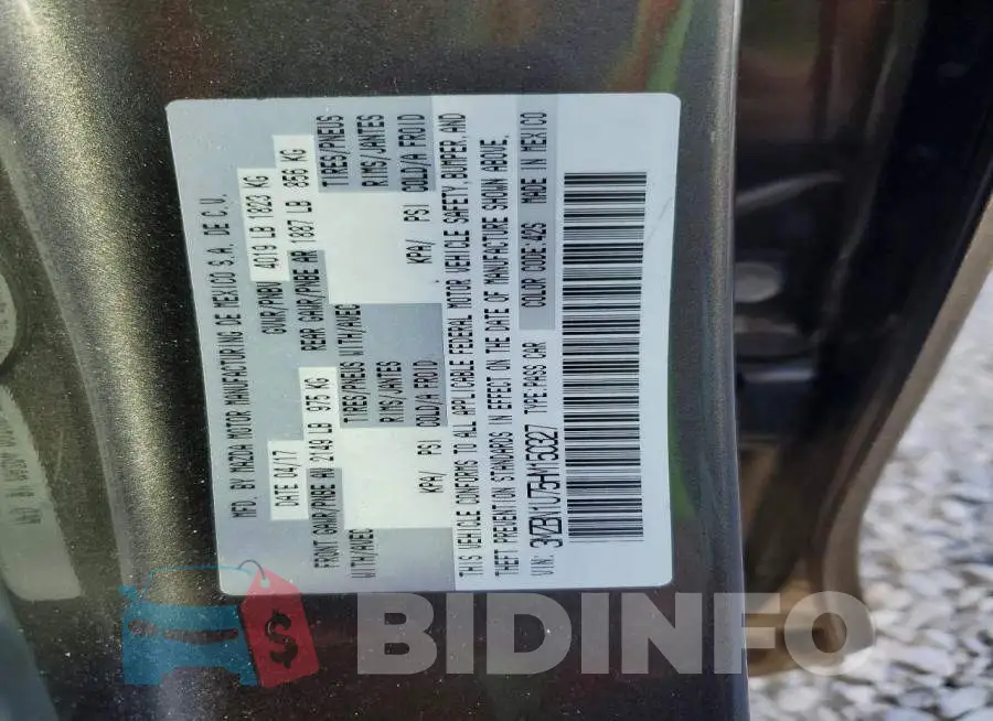 3MZBN1U75HM150327 Photo# 12