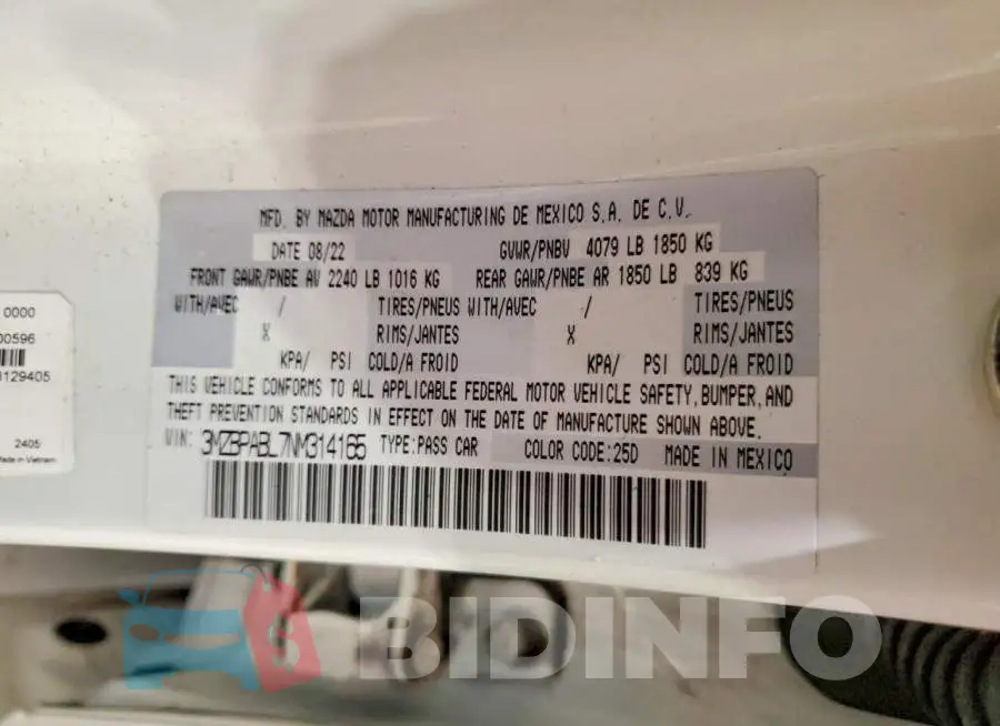3MZBPABL7NM314165 Photo# 12