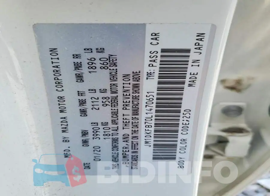 JM1DKFB70L1470651 Photo# 13