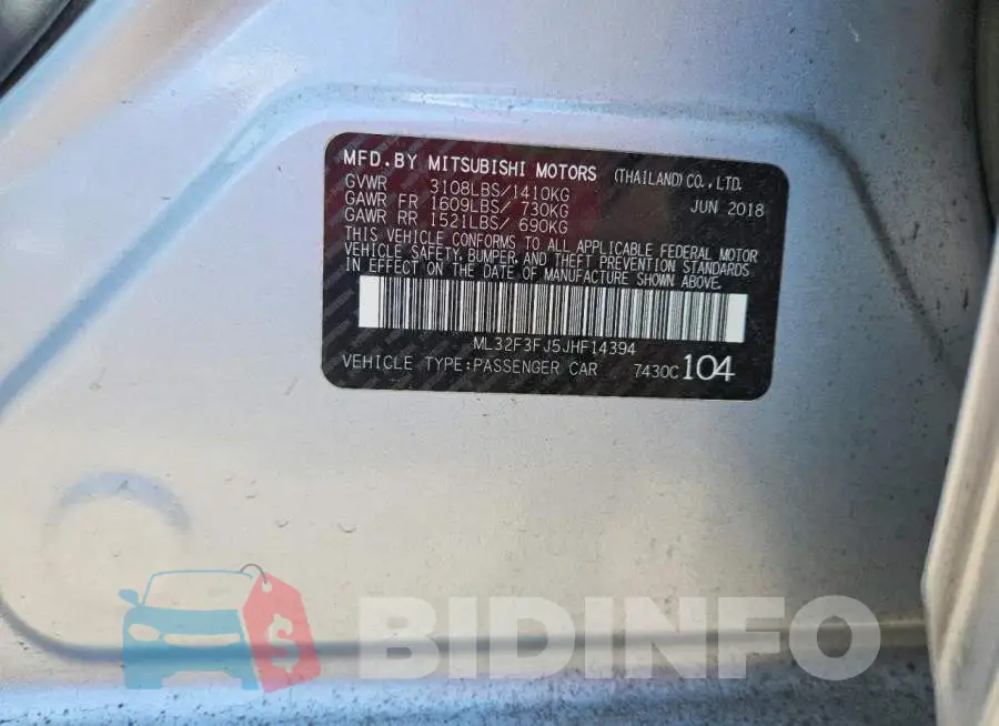 ML32F3FJ5JHF14394 Photo# 13