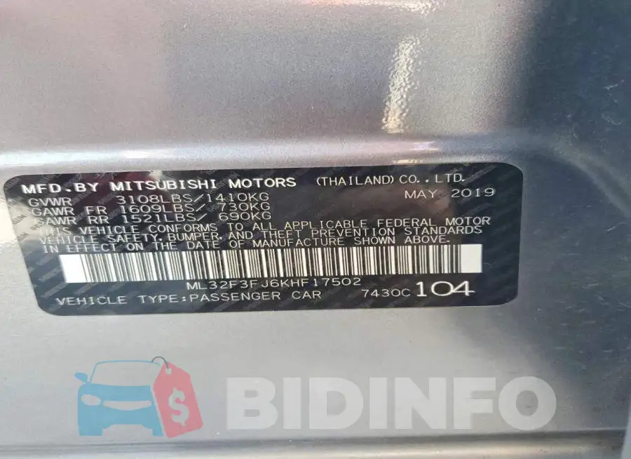 ML32F3FJ6KHF17502 Photo# 12