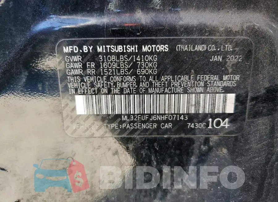 ML32FUFJ6NHF07143 Photo# 12