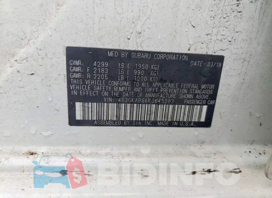 4S3GKAB66K3615203 Photo# 12