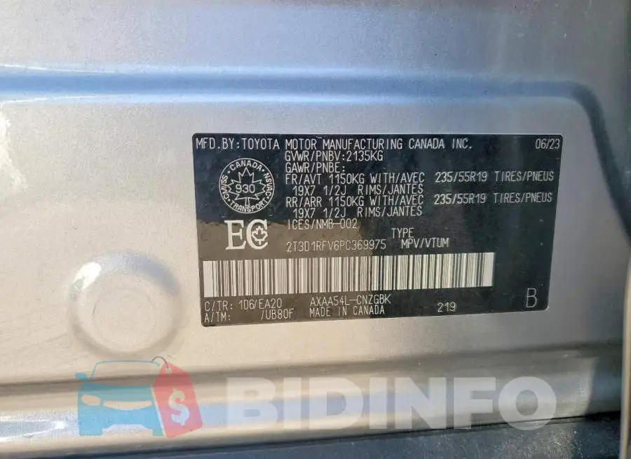 2T3D1RFV6PC369975 Photo# 13