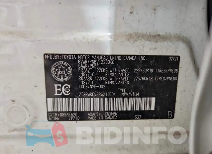 2T3RWRFV3RW211604 Photo# 14