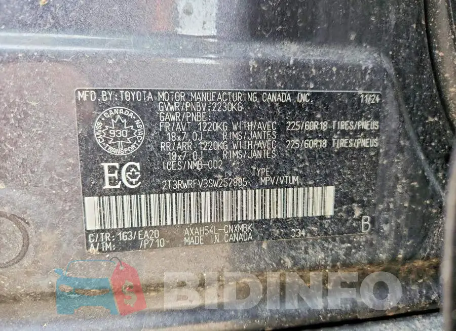2T3RWRFV3SW252885 Photo# 13