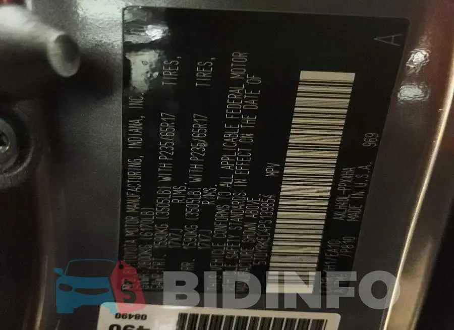 5TDYRKEC4PS139854 Photo# 13