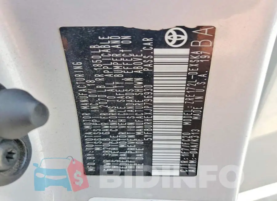 5YFBURHEXJP796930 Photo# 12