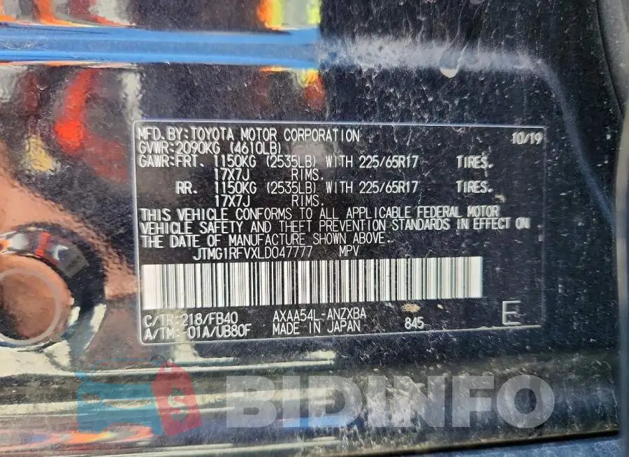 JTMG1RFVXLD047777 Photo# 12