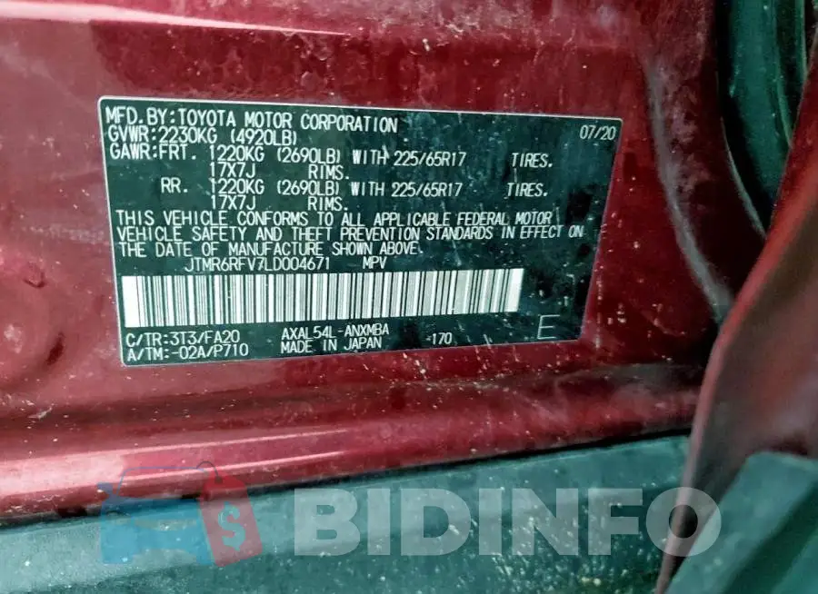 JTMR6RFV7LD004671 Photo# 12