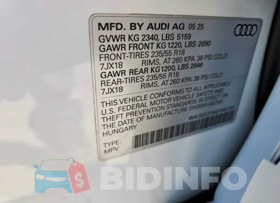WA1EECF34S1082705 Photo# 13
