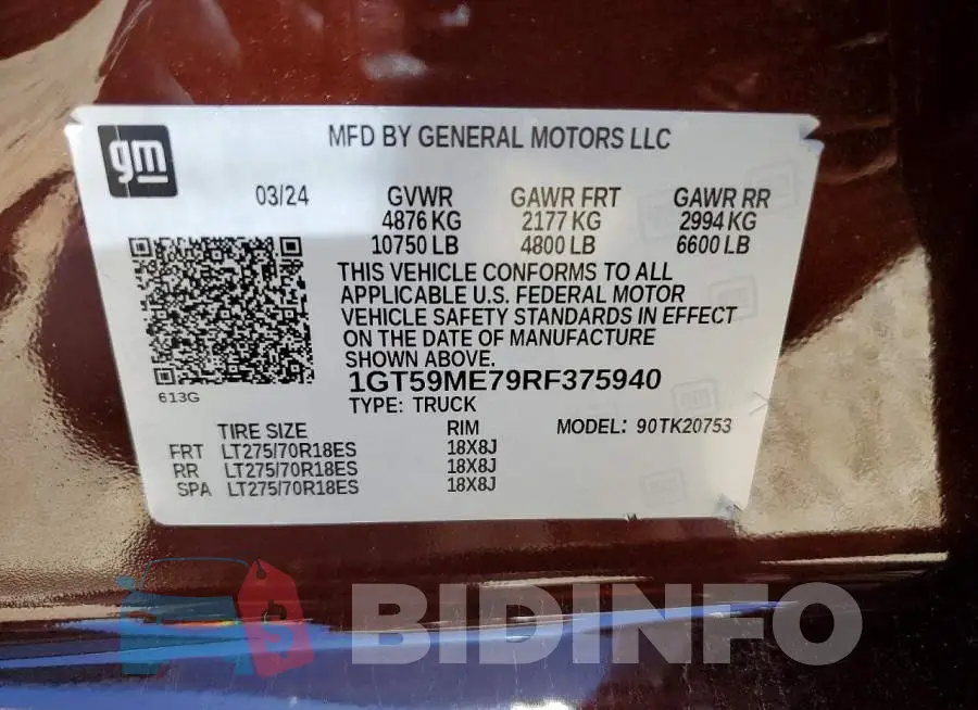 1GT59ME79RF375940 Photo# 12