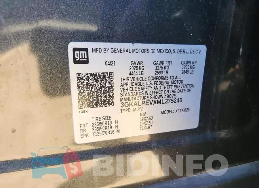 3GKALPEVXML375240 Photo# 12
