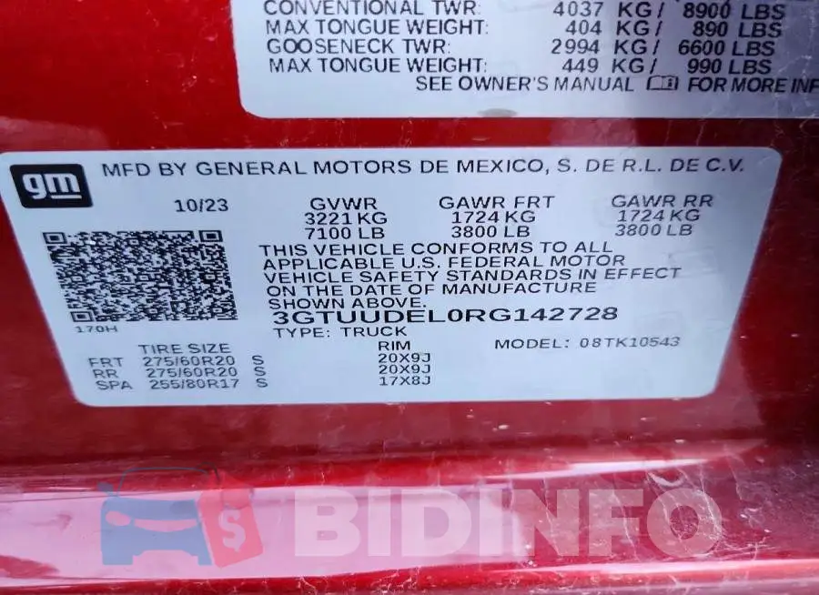 3GTUUDEL0RG142728 Photo# 12