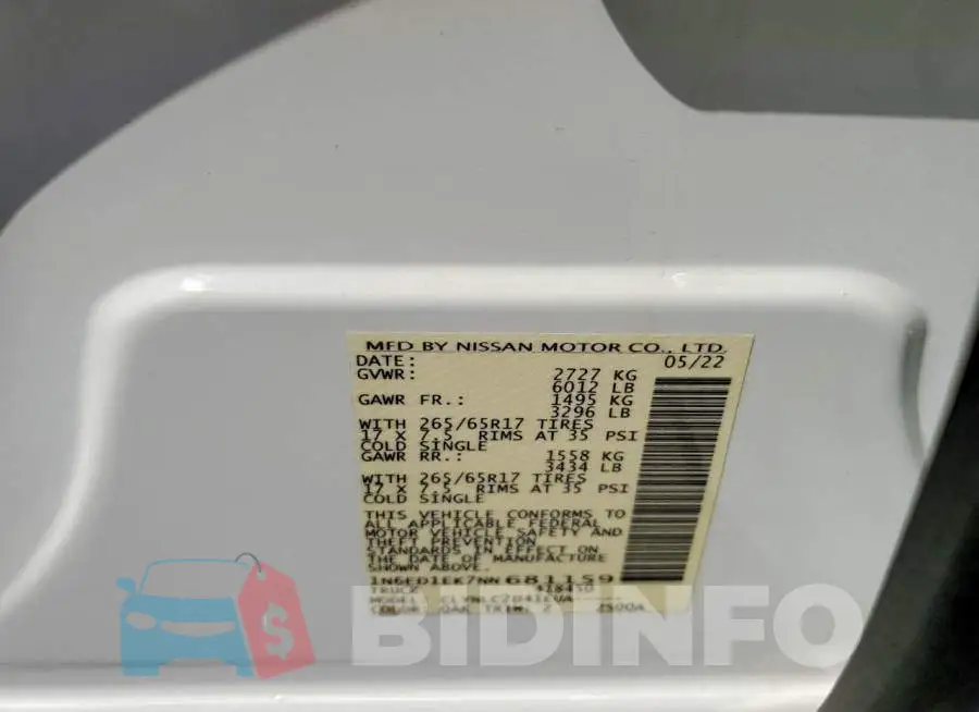 1N6ED1EK7NN681159 Photo# 13