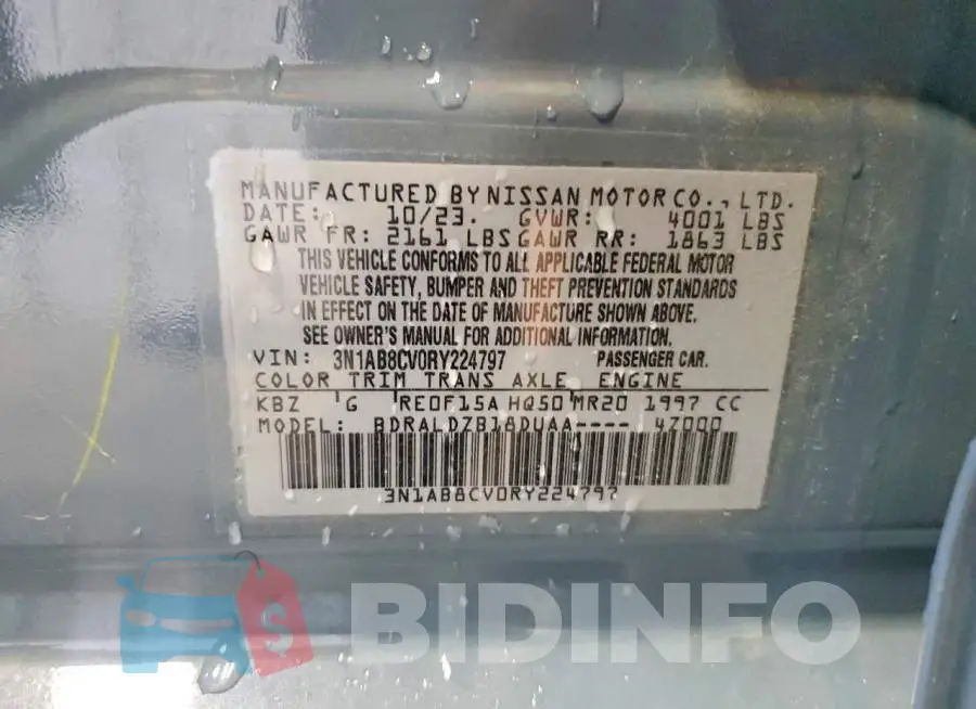 3N1AB8CV0RY224797 Photo# 12