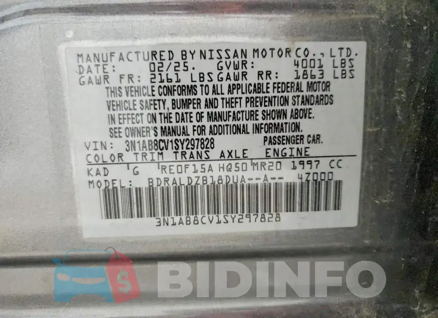 3N1AB8CV1SY297828 Photo# 12