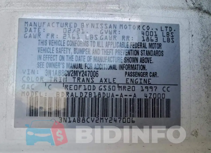 3N1AB8CV2MY247006 Photo# 12