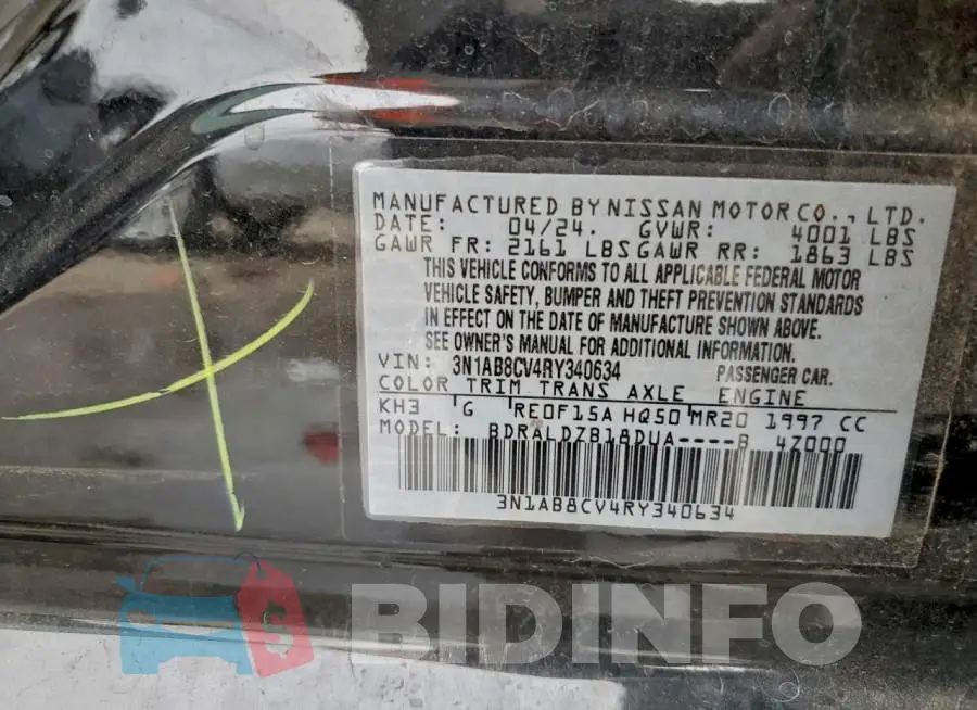 3N1AB8CV4RY340634 Photo# 12