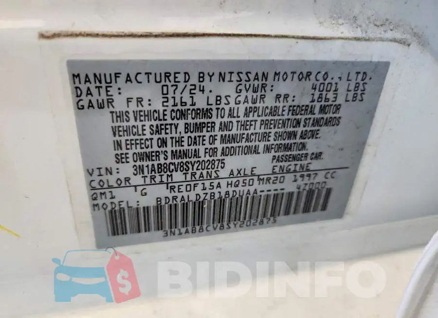 3N1AB8CV8SY202875 Photo# 12