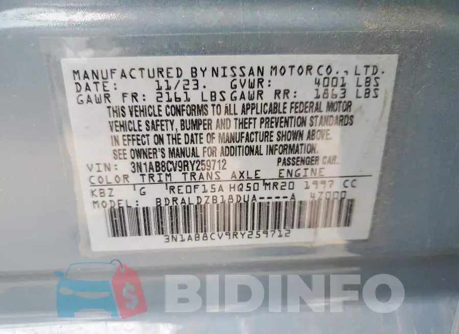 3N1AB8CV9RY259712 Photo# 13