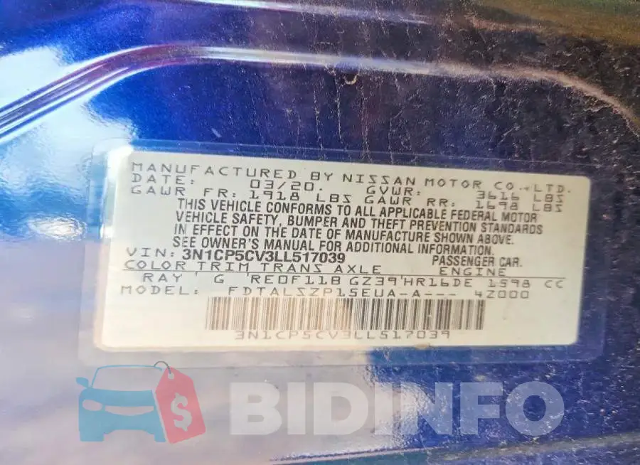 3N1CP5CV3LL517039 Photo# 13